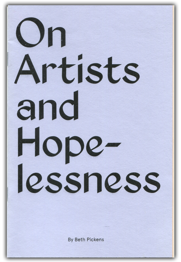 On Artists and Hopelessness PDF Download