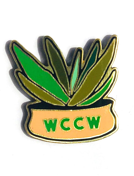 WCCW Plant Enamel Pin